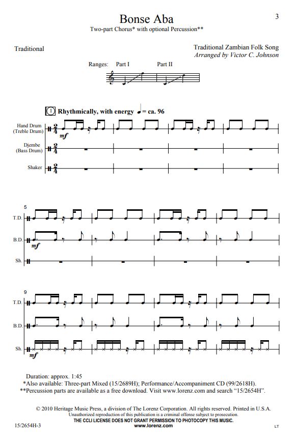 Bonse Aba (Two-part version)