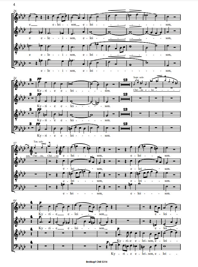 Mass in Ab Major, D.678 (Choral score)