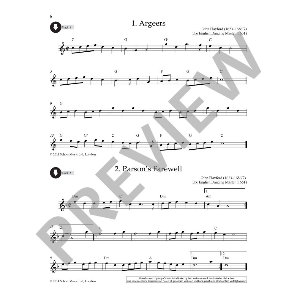 English Folk Tunes for Descant Recorder