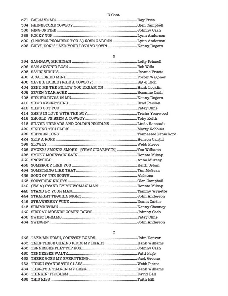 The Real Country Book (C instruments)