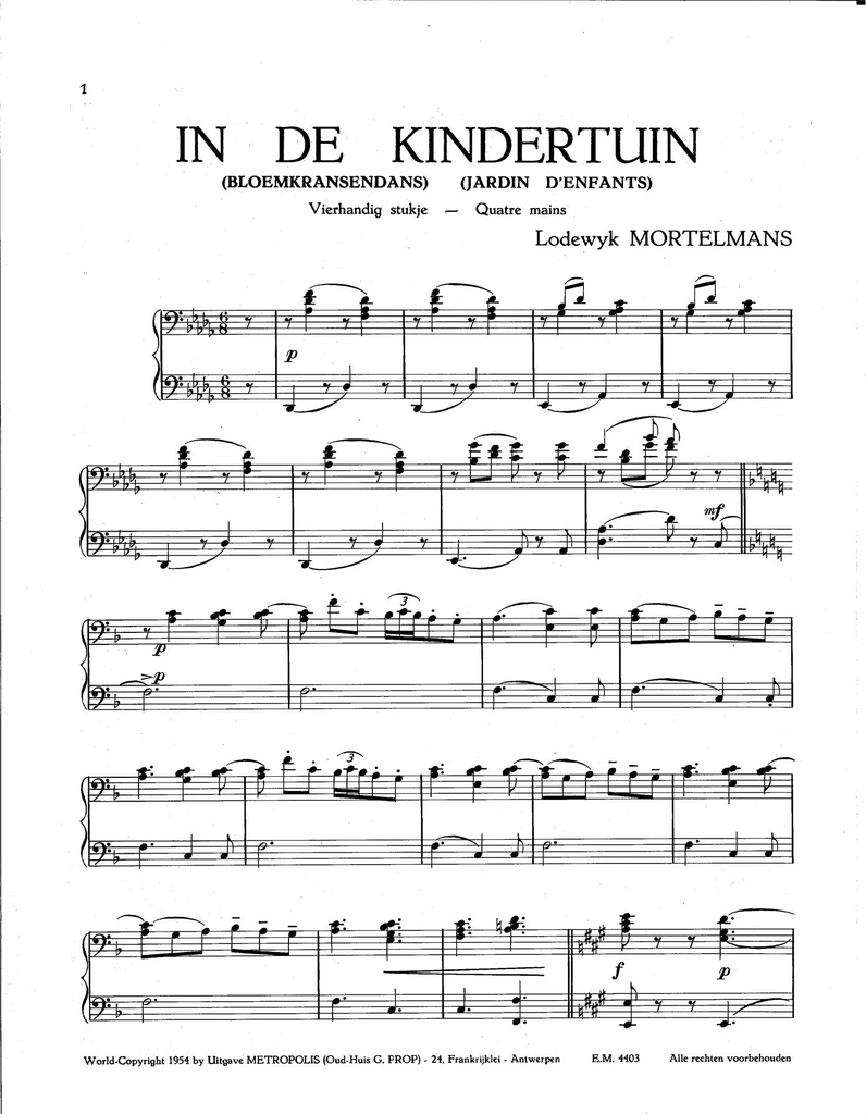 In de kindertuin
