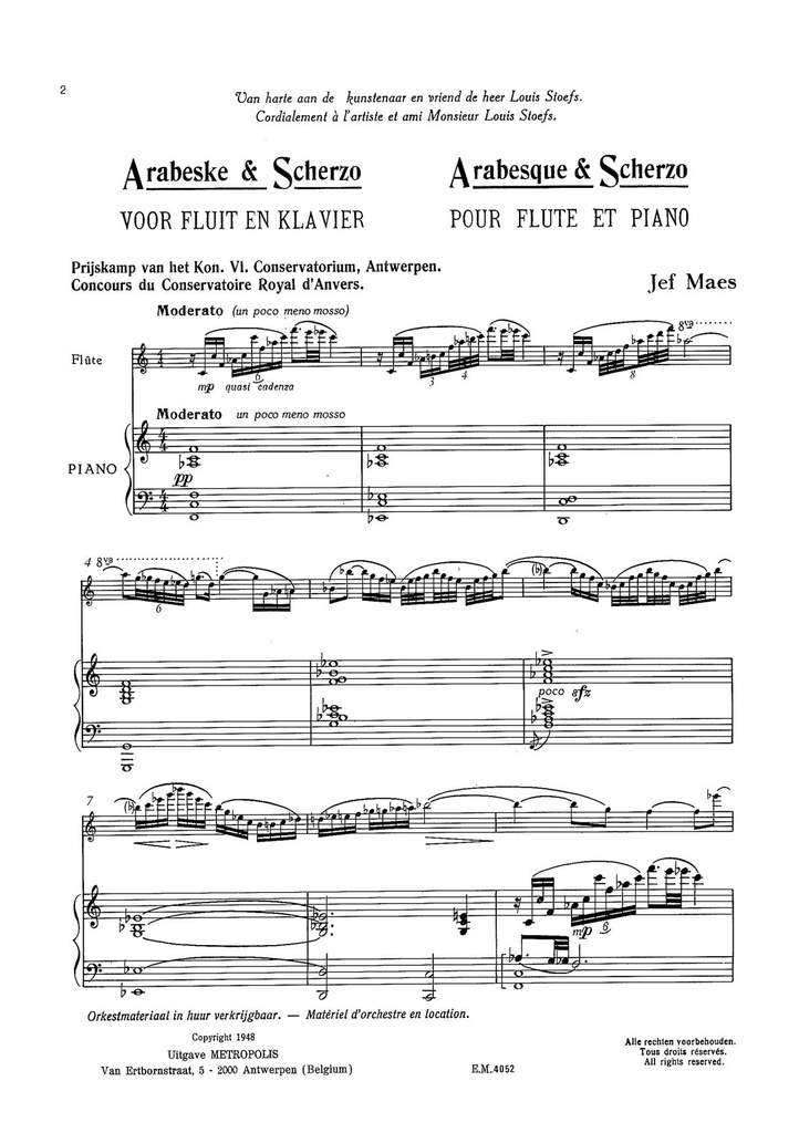Arabeske en Scherzo