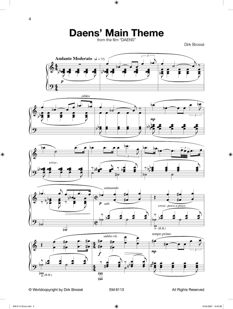 Filmthemes for Piano
