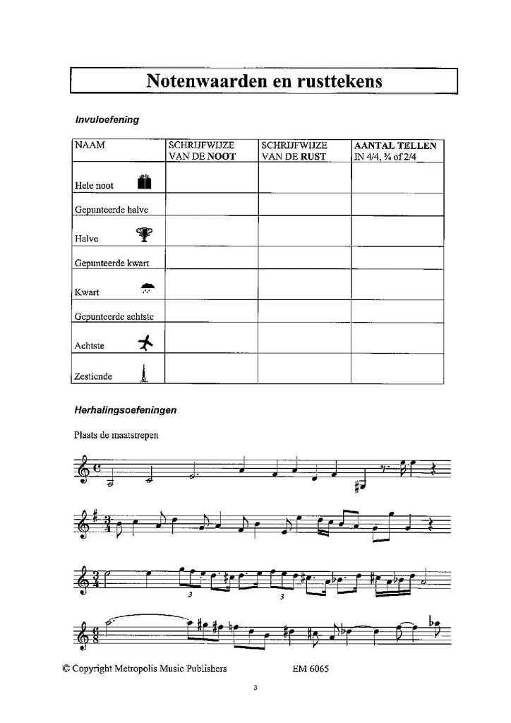 Algemene Muzikale Gehoorvorming voor AMV - L3 (Leraar)