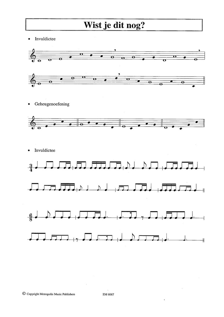 Algemene Muzikale Gehoorvorming voor AMV - L4 (Leraar)