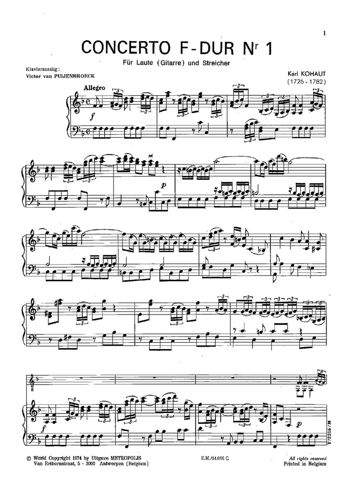 Concerto F-Dur - Nr.1