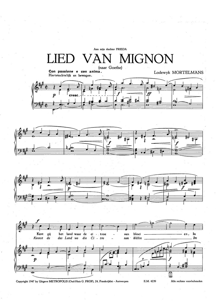 Lied van Mignon