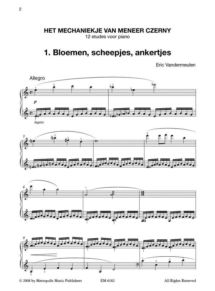 Het Mechaniekje van Meneer Czerny (= Etudes, Op.12)