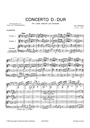 Concerto D-Dur (Partituur)