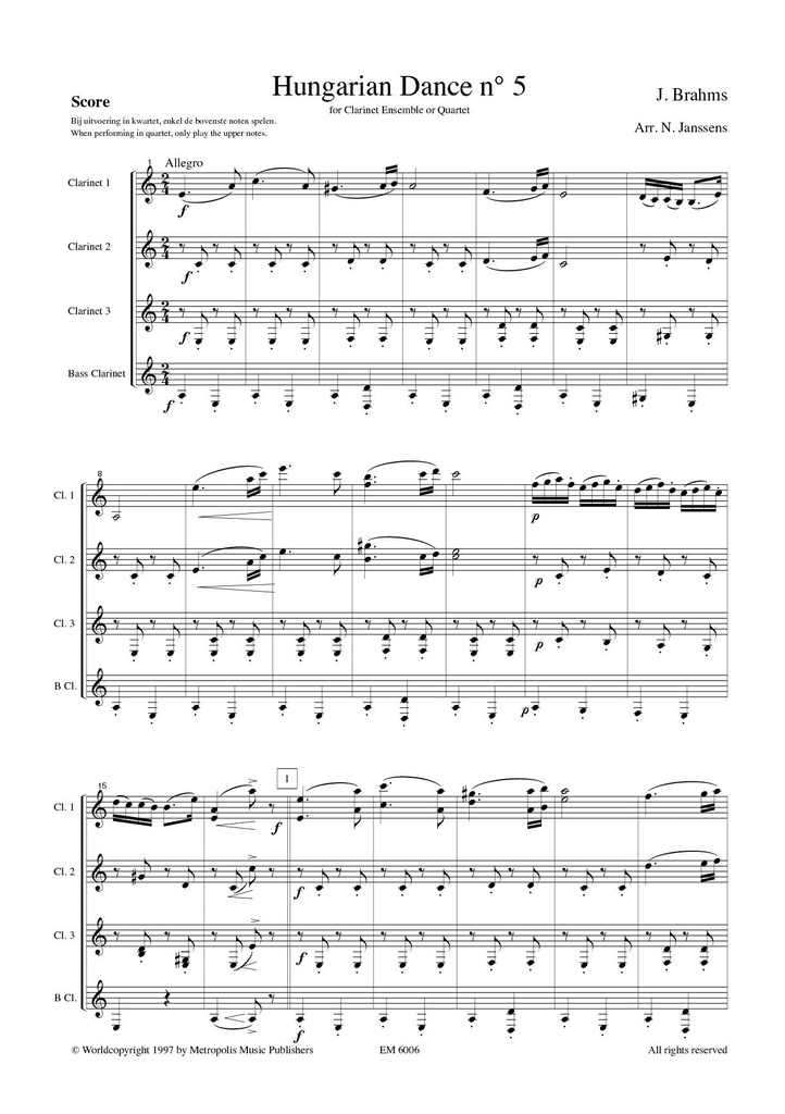Hungarian dance no.5