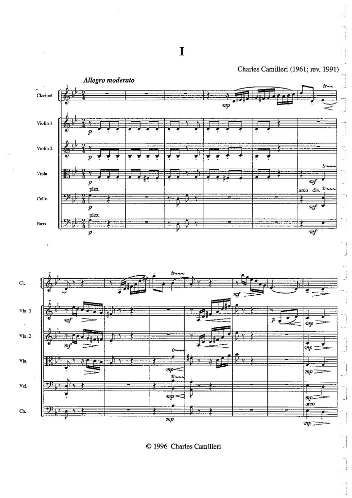Concertino for Clarinet and Strings