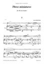 3 Miniaturen (Altsaxofoon)