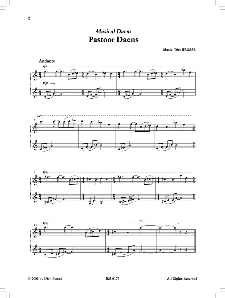 Daens - Piano Selections