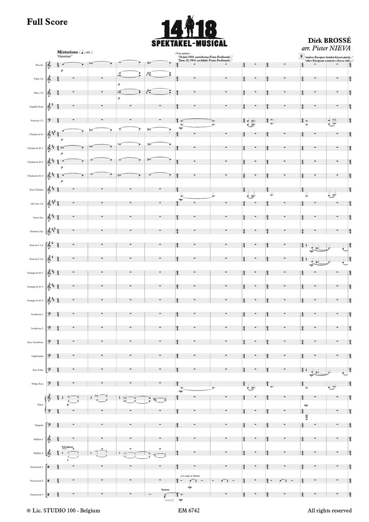 Musical 14 - 18 (Score & parts)