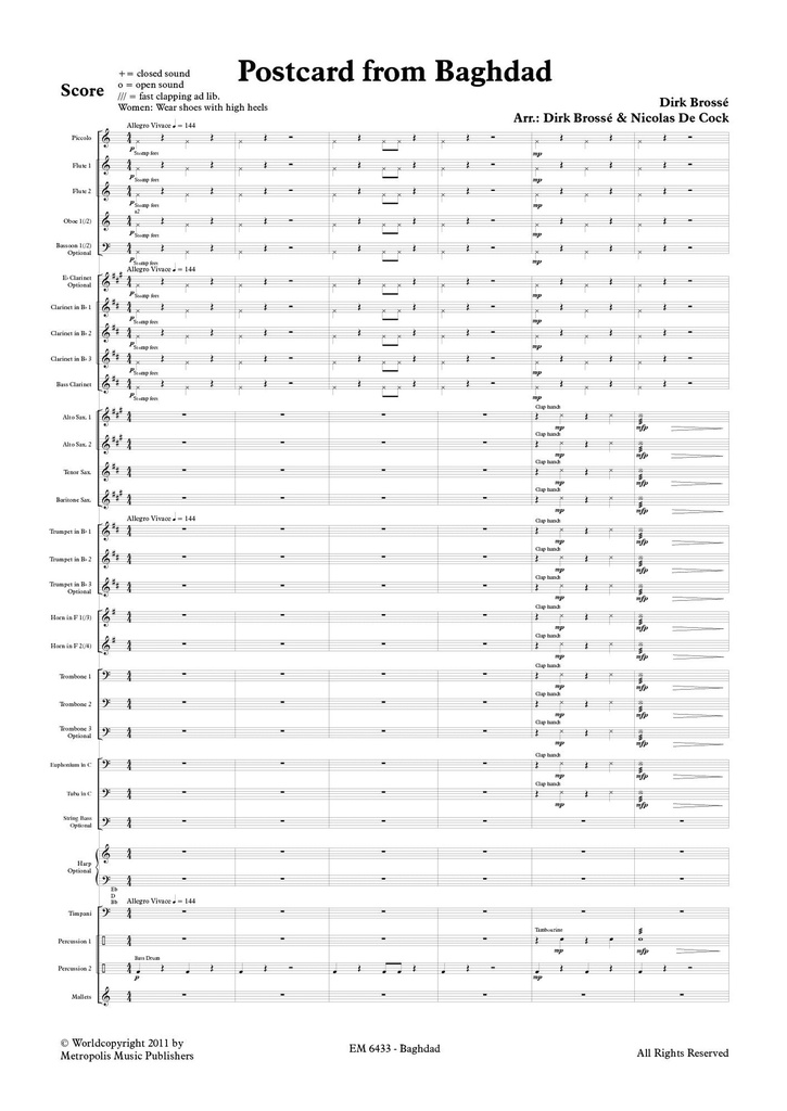 Postcard from Baghdad (Score & parts)