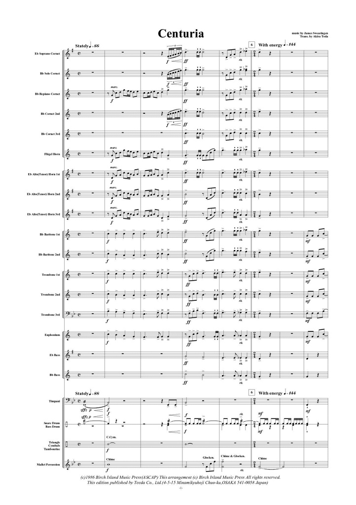 Centuria (Score & parts)