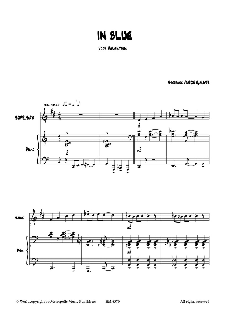 In Blue (Sax)