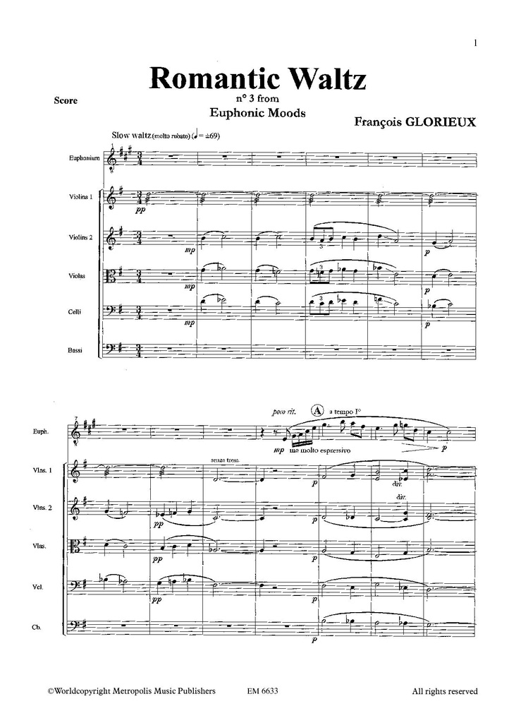 Romantic Waltz (Score & parts)