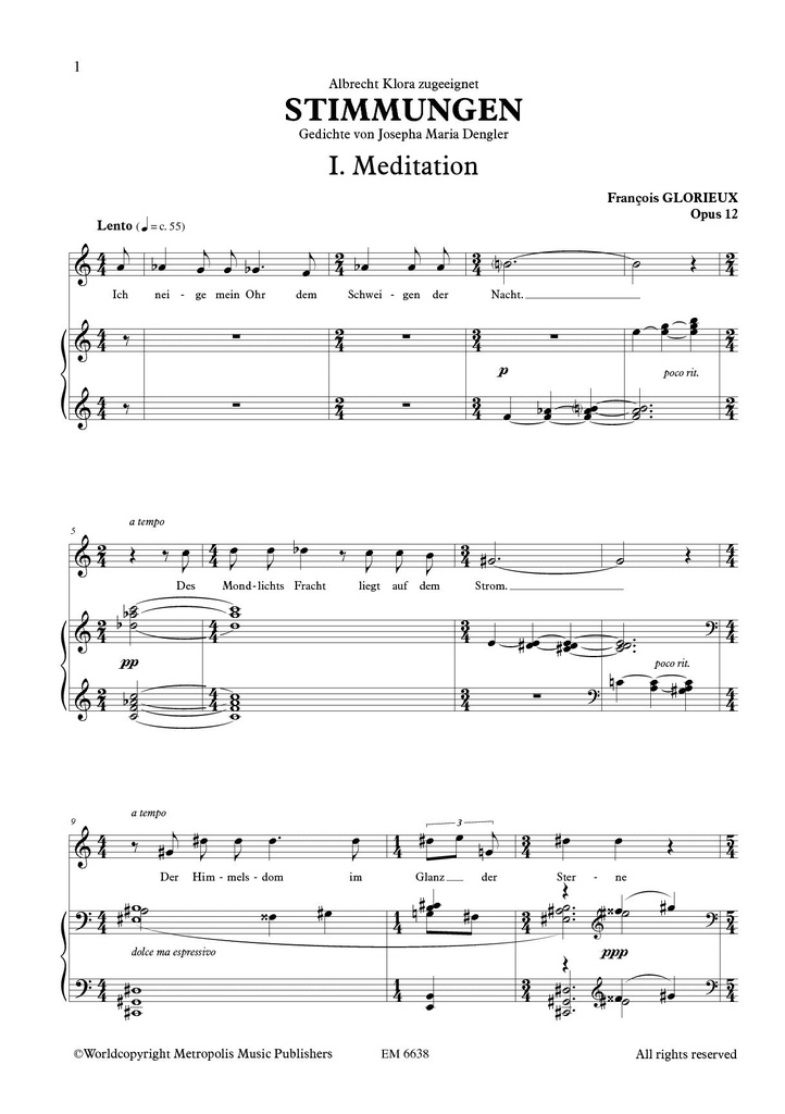 Stimmungen, Op.12