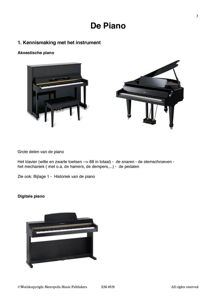 Initiatiecursus Piano voor Volwassenen