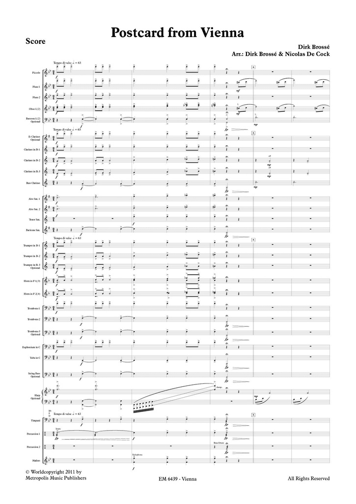 Postcard from Vienna (Score & parts)