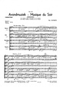 Avondmuziek - Musique du Soir (Score & Parts)