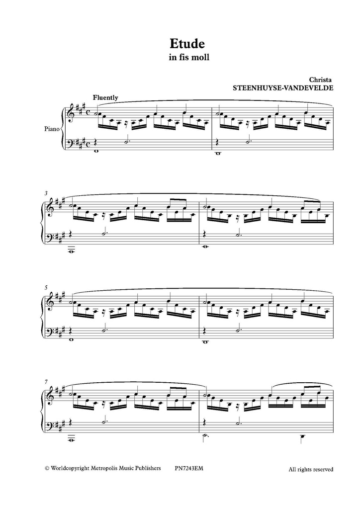 Etude in fis moll