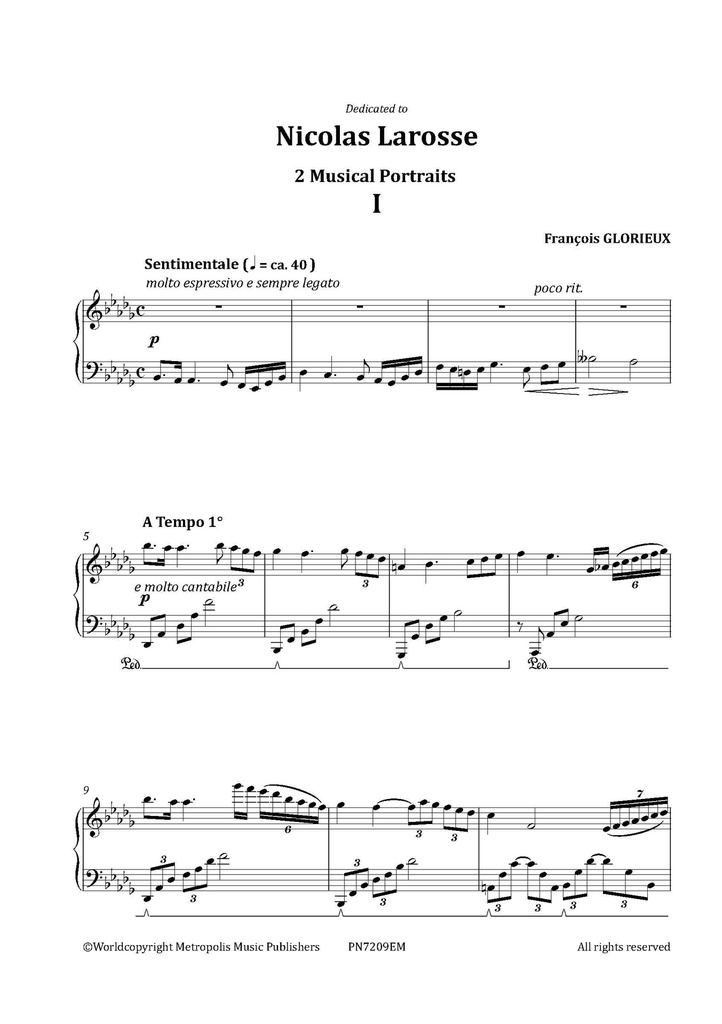 Nicolas Larosse - 2 Musical Portraits