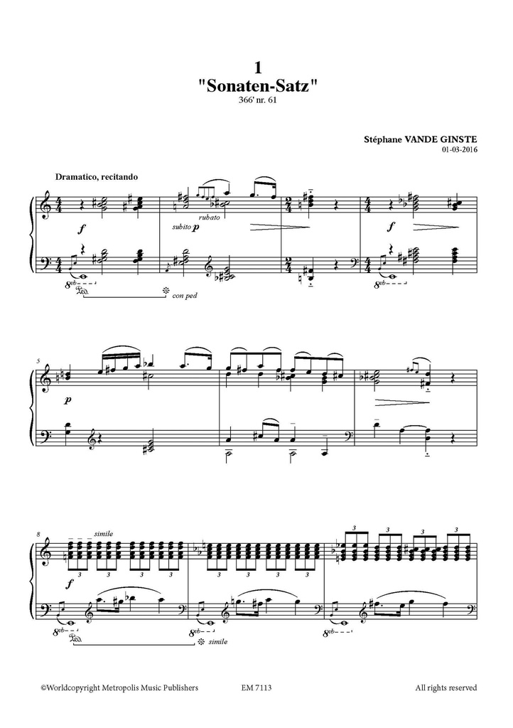 Complete 366' - Book 8 : 5 Echoes from Ludwig