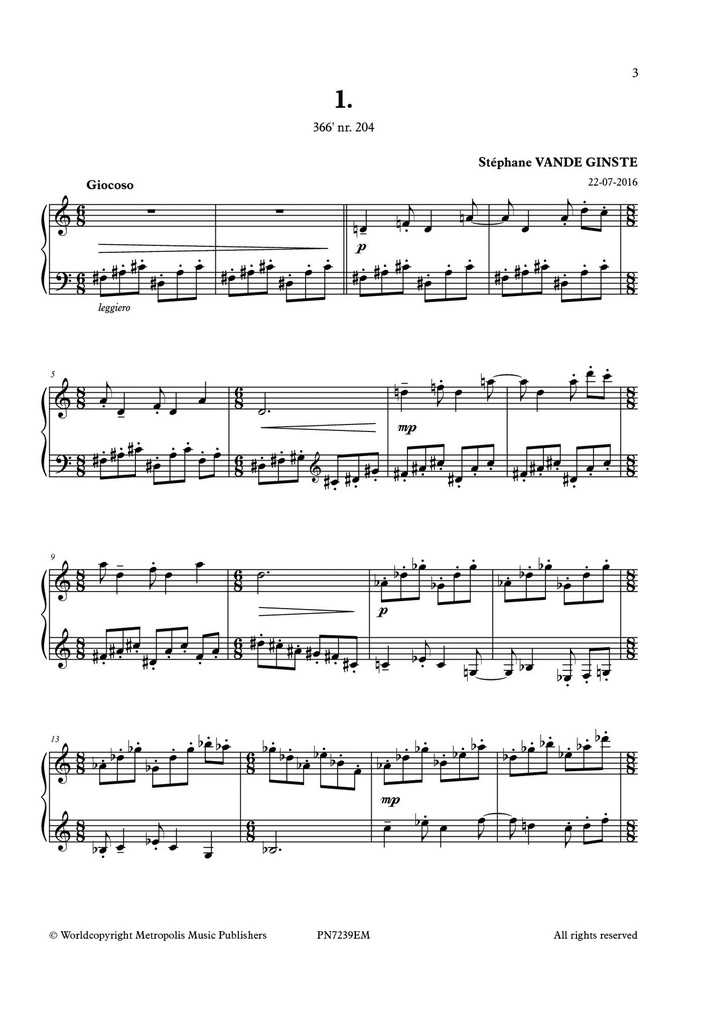 Complete 366' - Book 25 : 10 Etudes Rythmiques