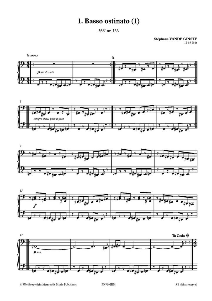 Complete 366' - Book 49 : 5 Ostinati