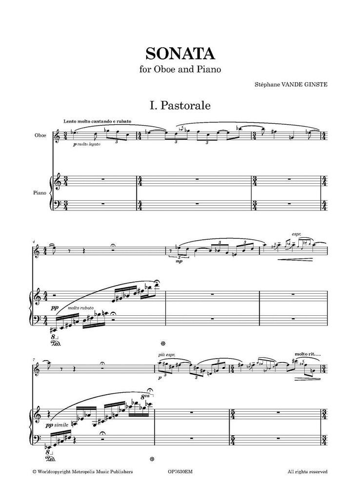 Sonata for Oboe and Piano