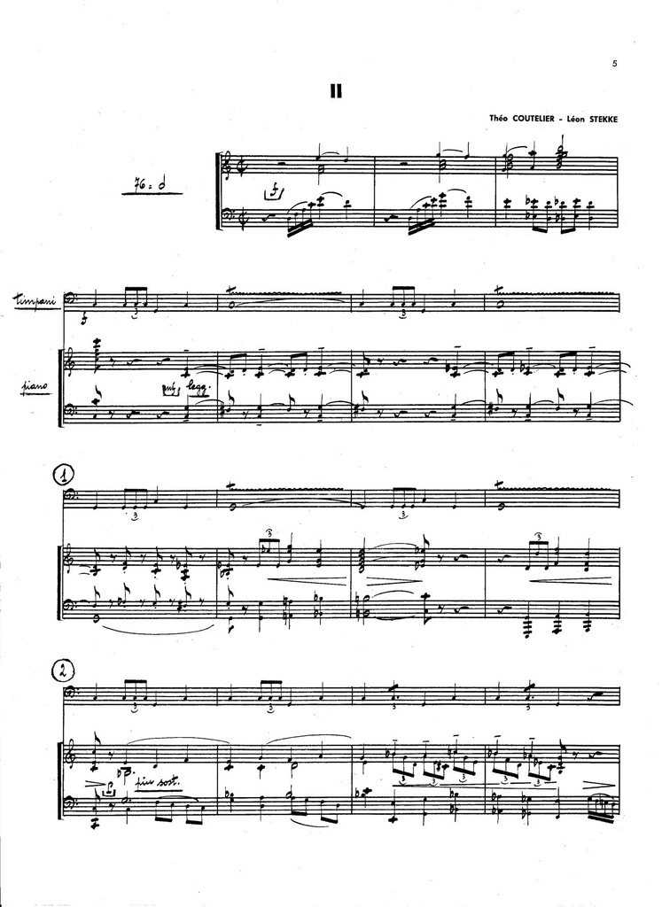 Etudes voor 2, 3 of 4 Pauken (Pianobegeleiding)