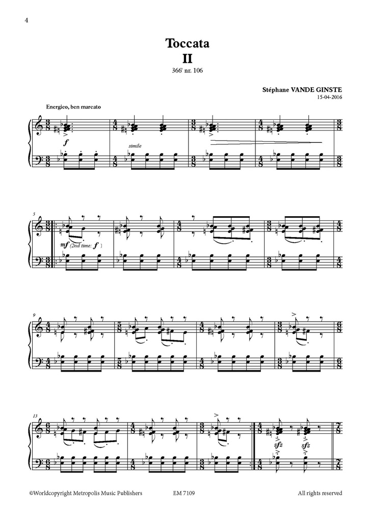 Complete 366' - Book 6 : 3 Toccata's