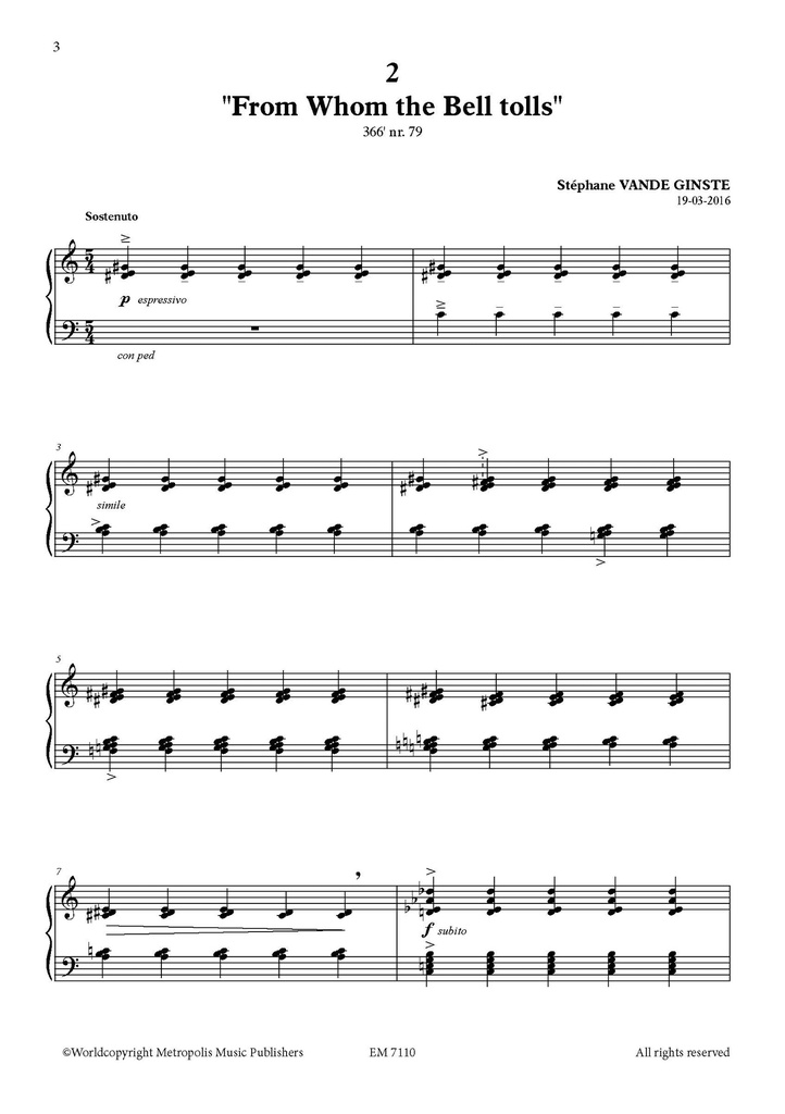 Complete 366' - Book 7 : 9 Minimal Pieces