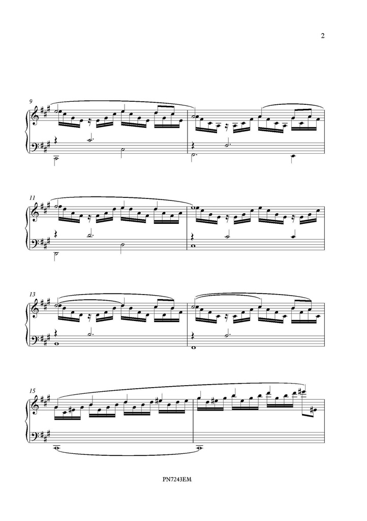 Etude in fis moll