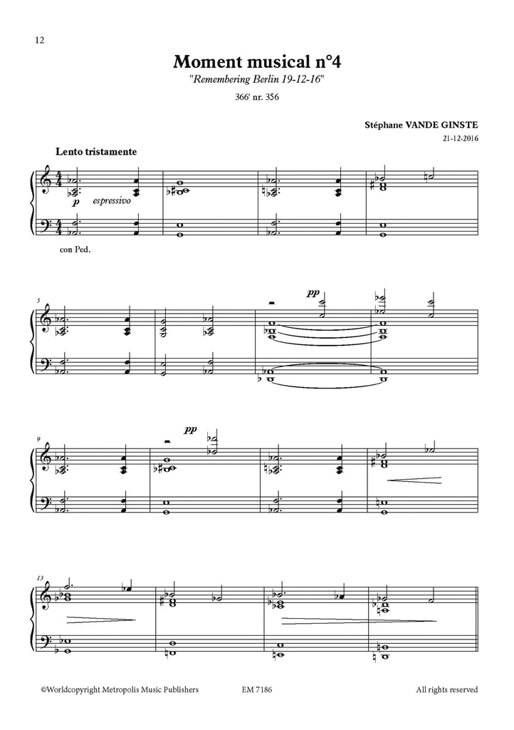 Complete 366' - Book 16 : 8 Moments Musicaux