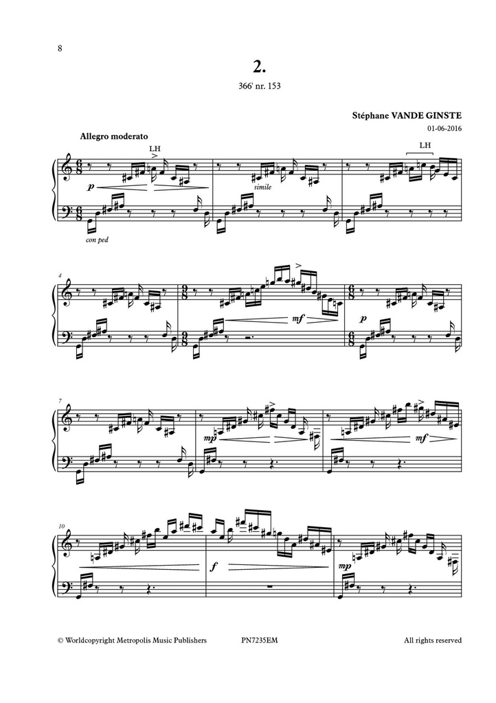 Complete 366' - Book 22 : 4 Etudes pour l'Unison