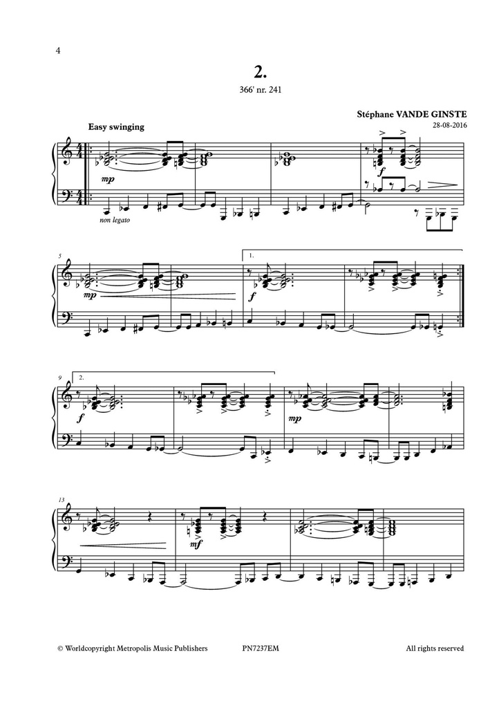Complete 366' - Book 23 : 3 Studies on Walking Bass