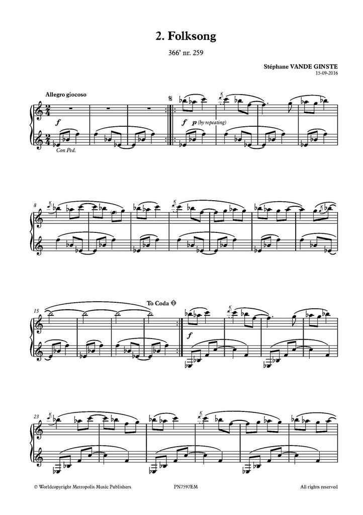 Complete 366' - Book 53 : 10 Other Pieces