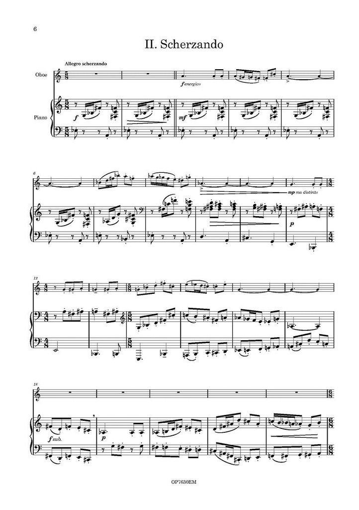 Sonata for Oboe and Piano
