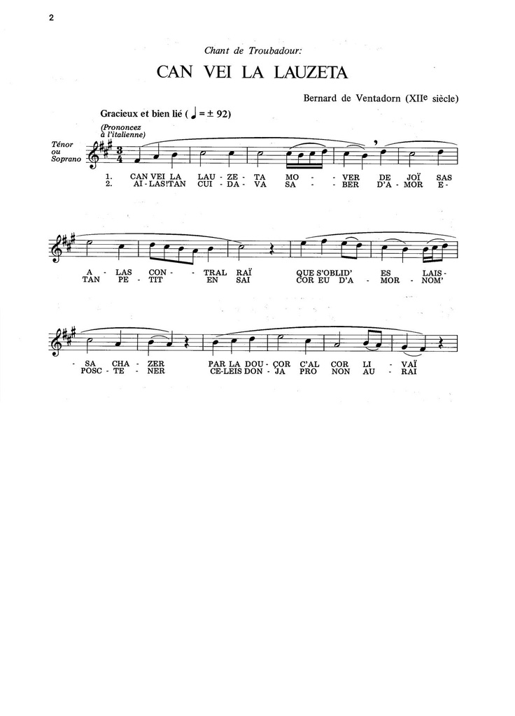 Chansons et Ballades du Moyen-Age