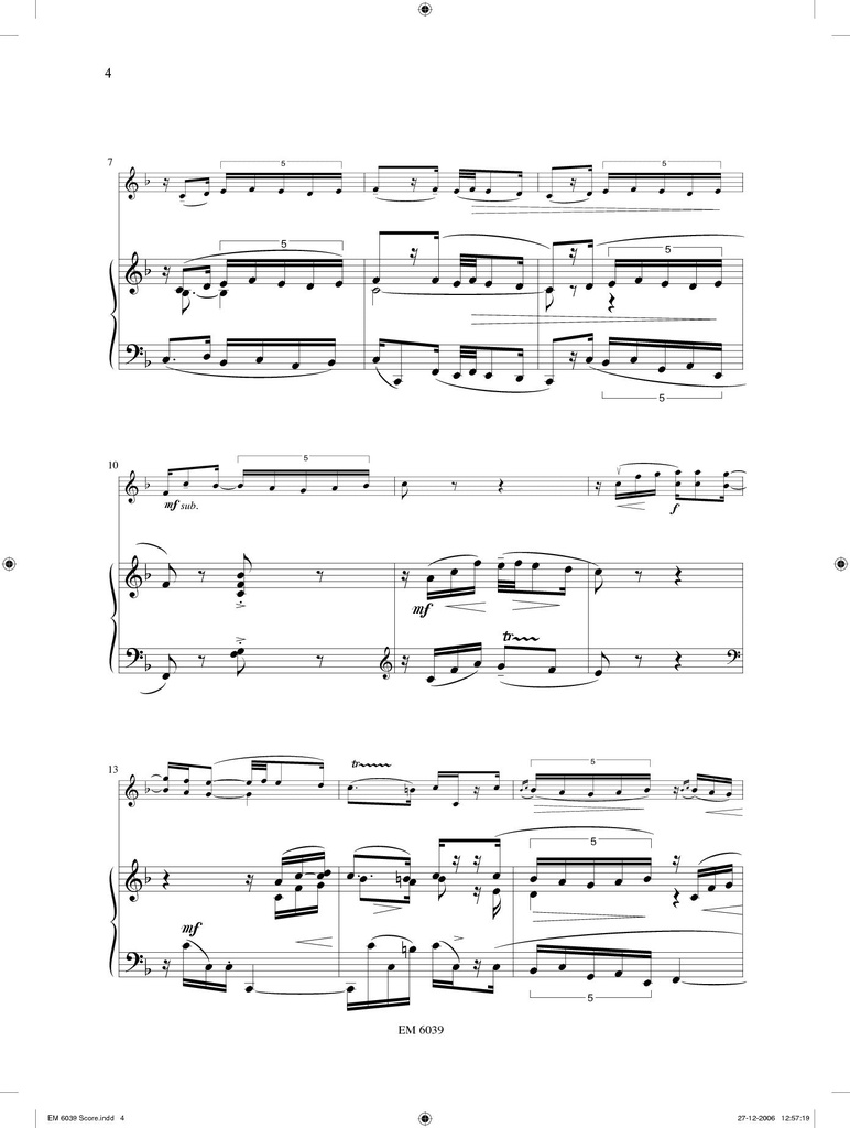 Sonatina no.1 for violin and piano