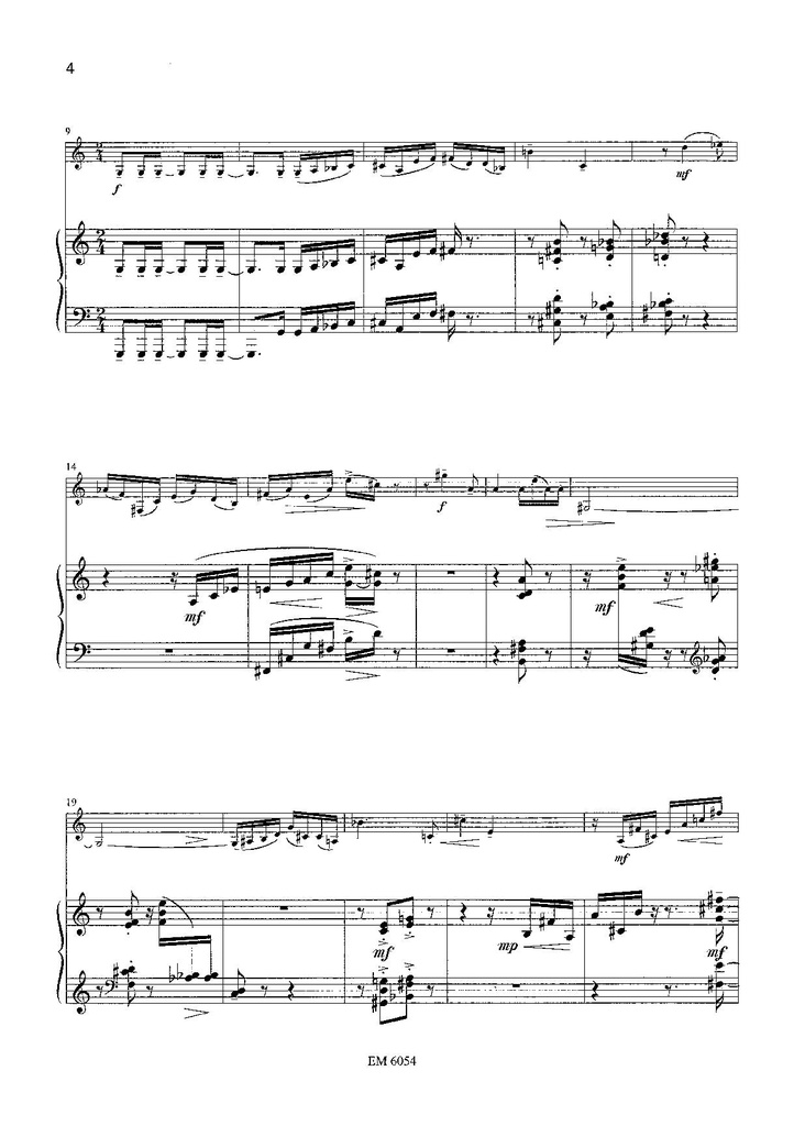 Sonatine for clarinet and piano
