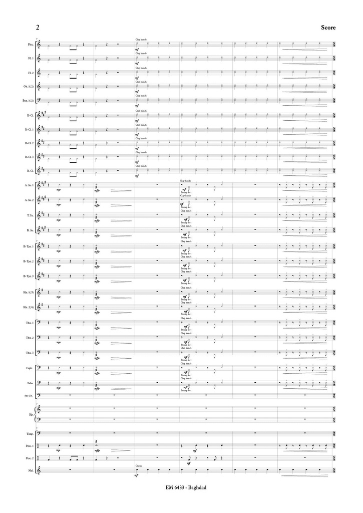 Postcard from Baghdad (Score & parts)