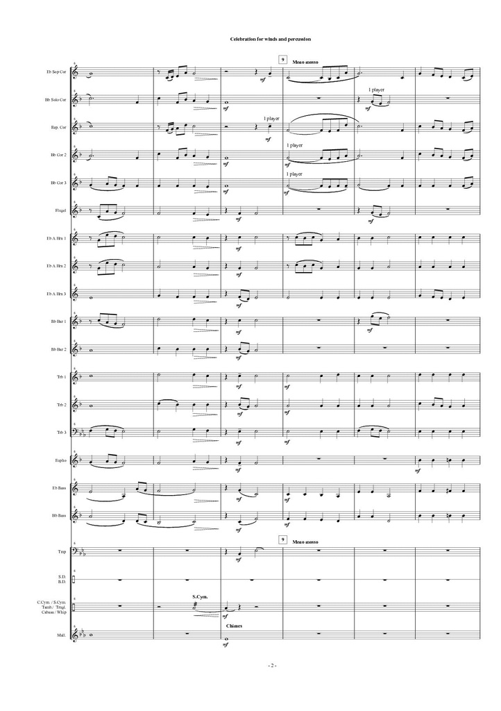 Celebration (For winds & percussion)