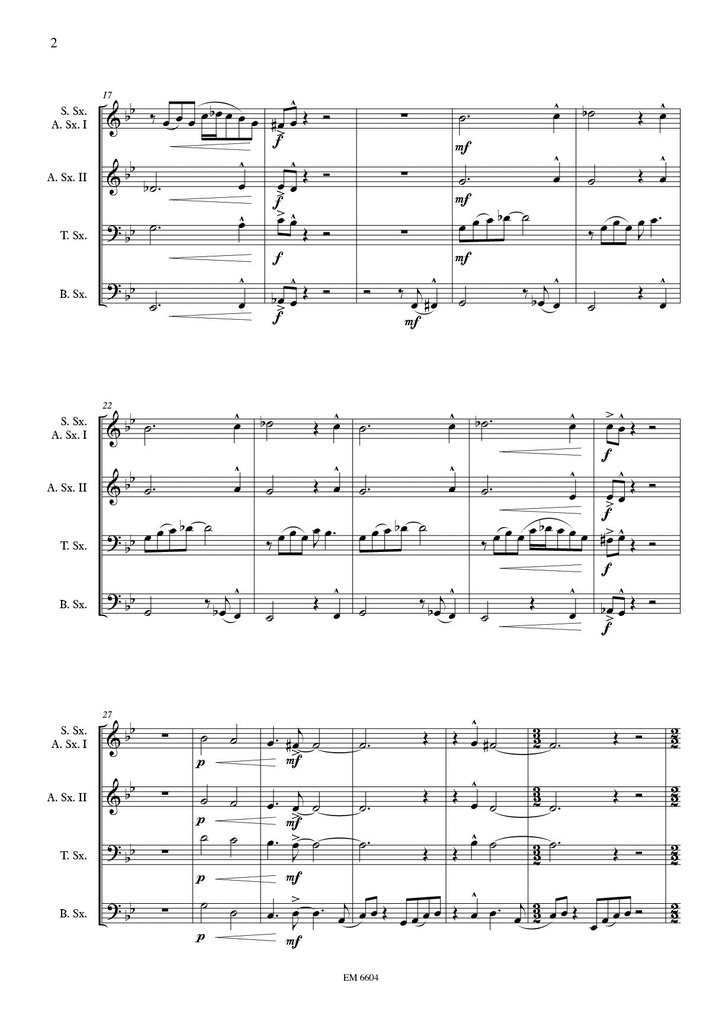 Saxophone Quartet 1