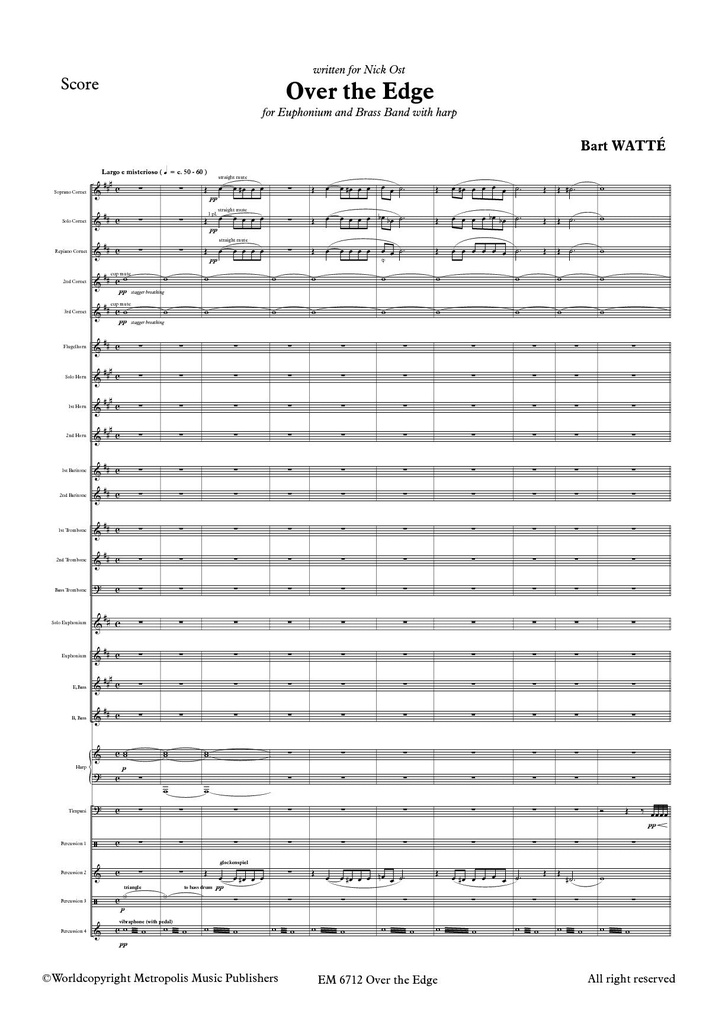 Over the Edge (Score & parts)