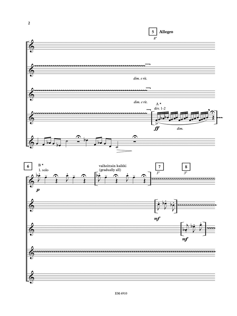 Flock of Birds for flute quintet