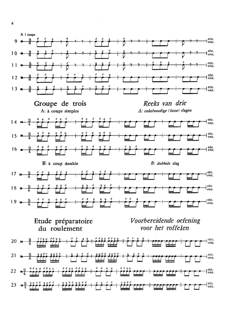 Studie van de Orkesttrommel